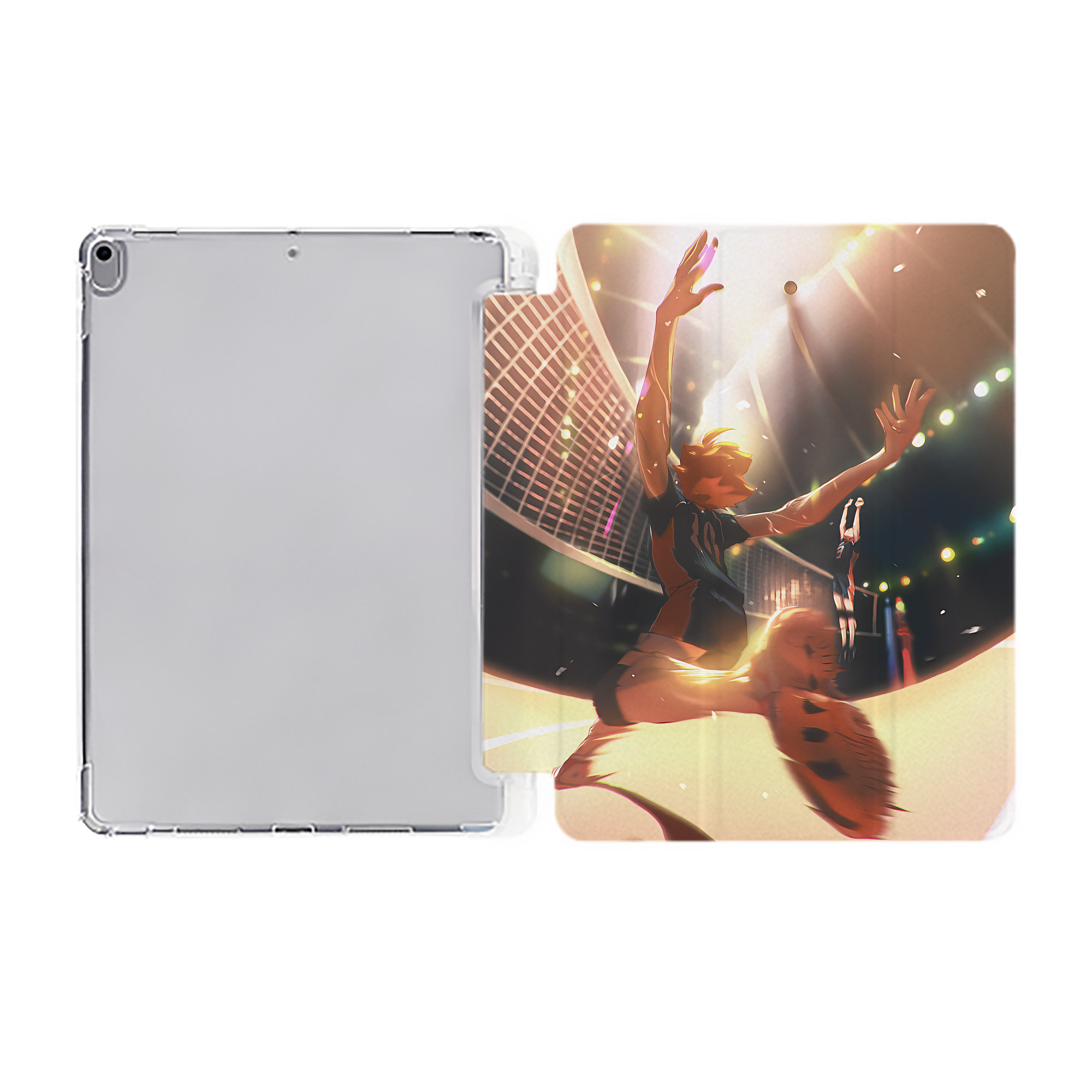 （画像用） ハイキュー!! Haikyu!! IPad ケース ペン収納付き 三つ折りスタンド PUレザー×シリコン 対応機種9.5/10.5/10.9インチ